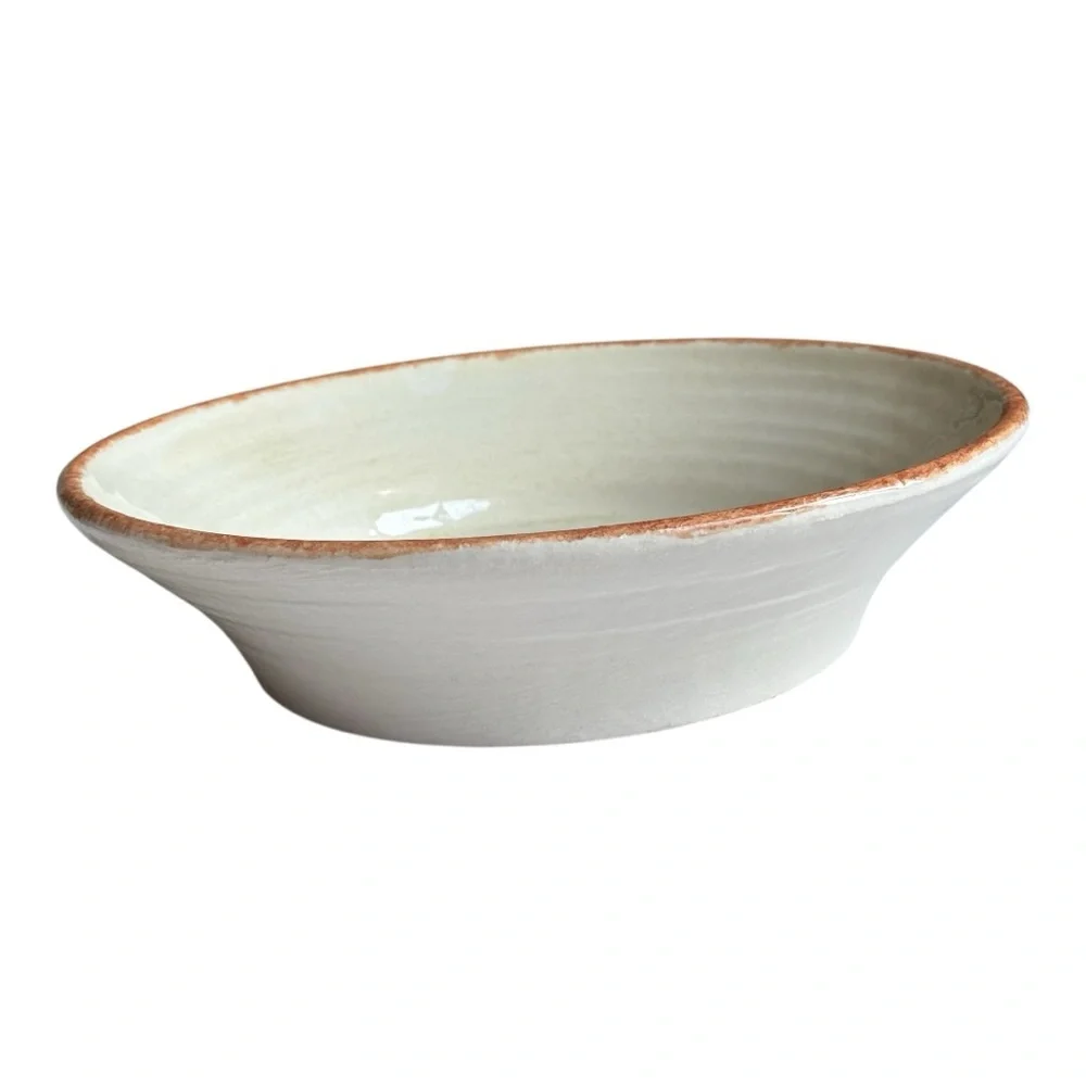 Williams Sonoma Jardin Potager individual Pasta Bowl yellow pepper made in Italy